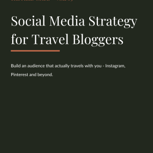 Social Media for Travel Bloggers